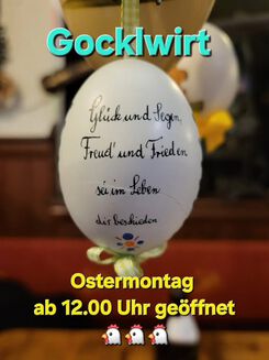 Ostermontag geöffnet