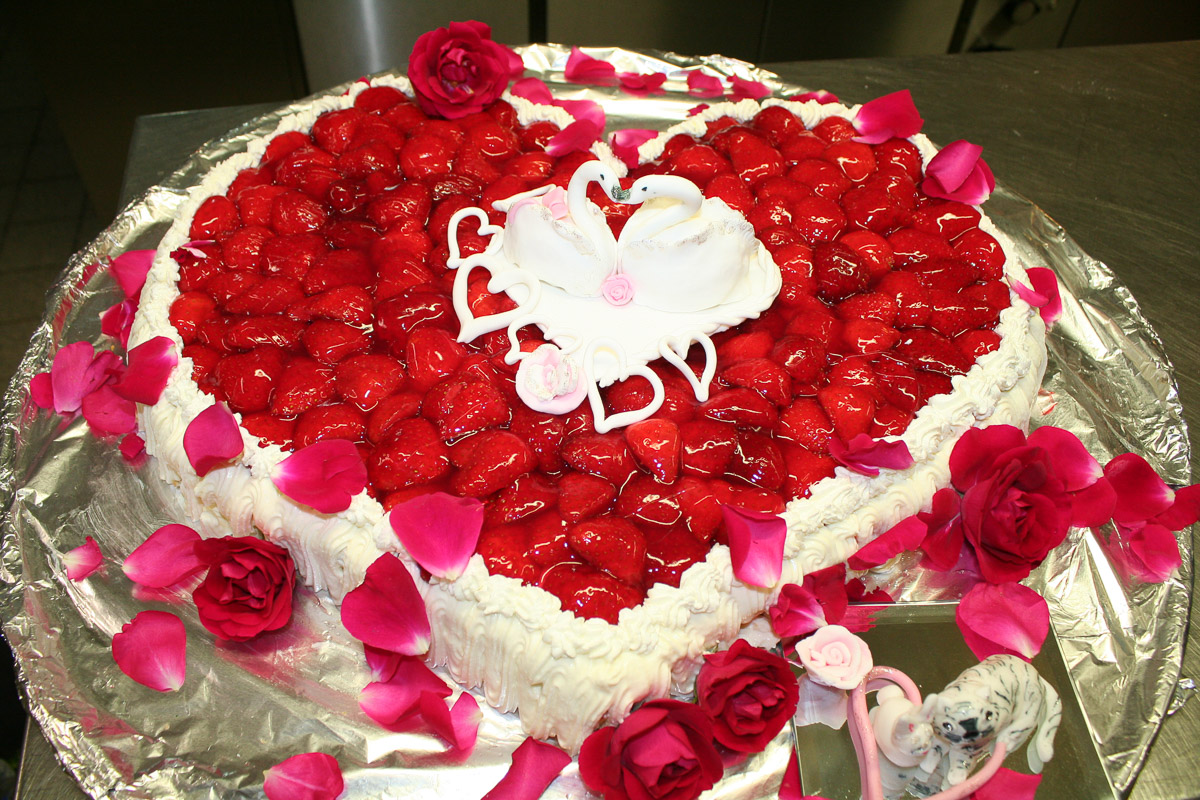 Erdbeertorte zur Hochzeit